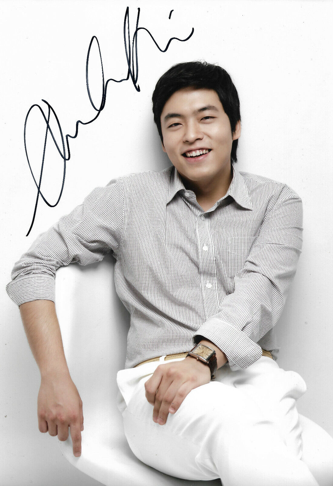 Sunwook Kim signed 8x12 inch Photo Poster painting autograph