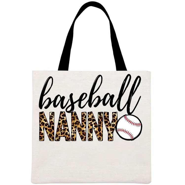 Baseball nanny Printed Linen Bag-Annaletters