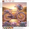Diamond Painting-DIY Crystal Rhinestone Flower Bicycle
