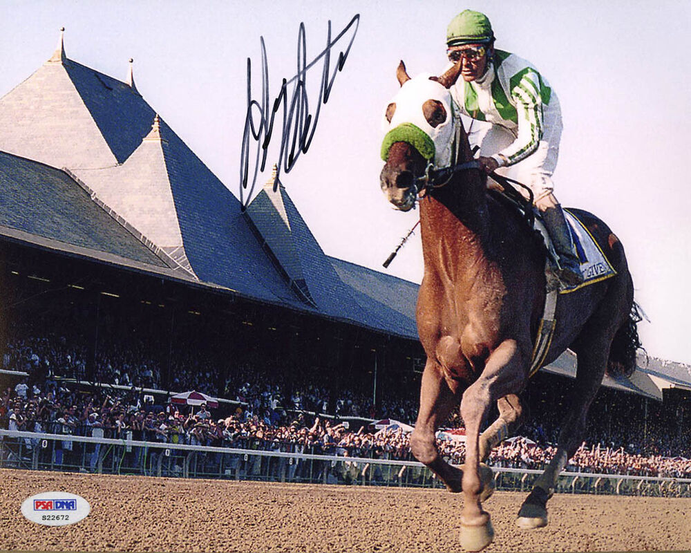 Gary Stevens SIGNED 8x10 Photo Poster painting Kentucky Derby Seabiscuit PSA/DNA AUTOGRAPHED