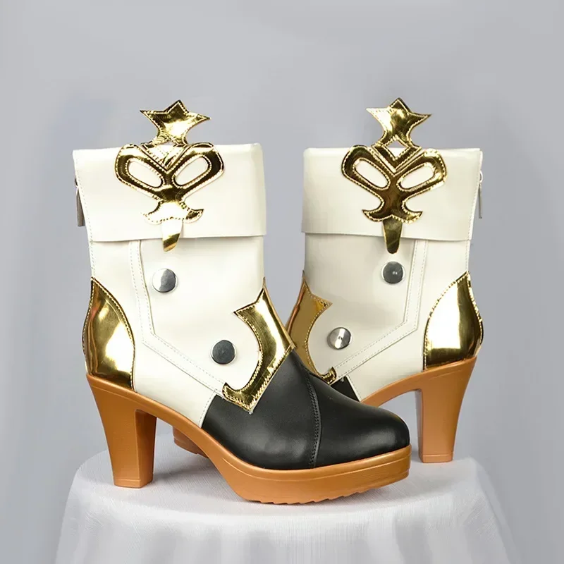 [Wetrose] In Stock Clorinde Genshin Impact Cosplay Costume Wig Shoes Full Set