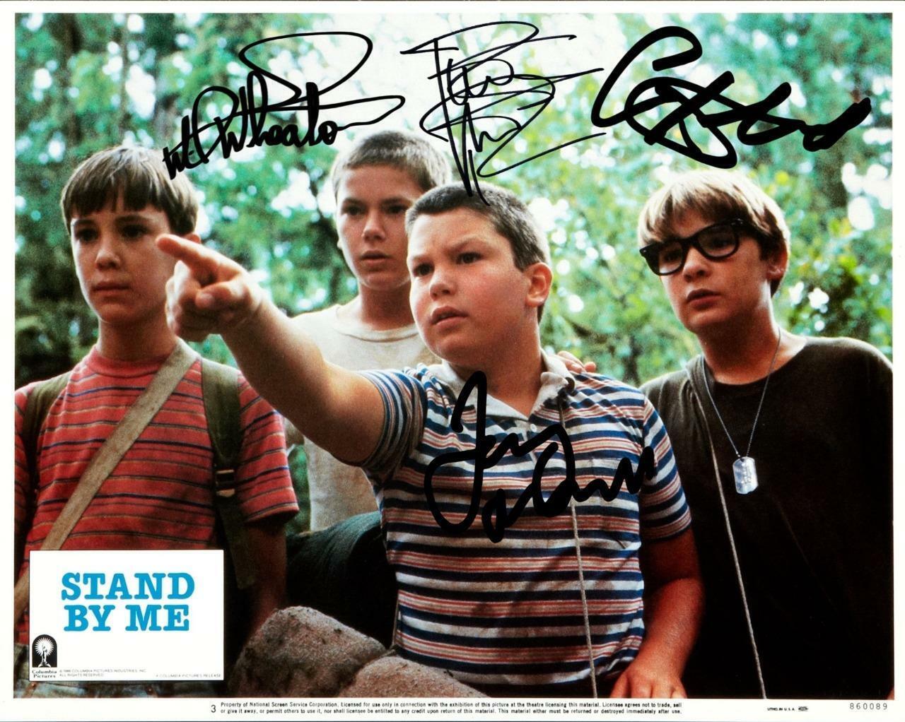 Stand by me 1986 Cast X4 SIGNED AUTOGARPHED 10 X 8