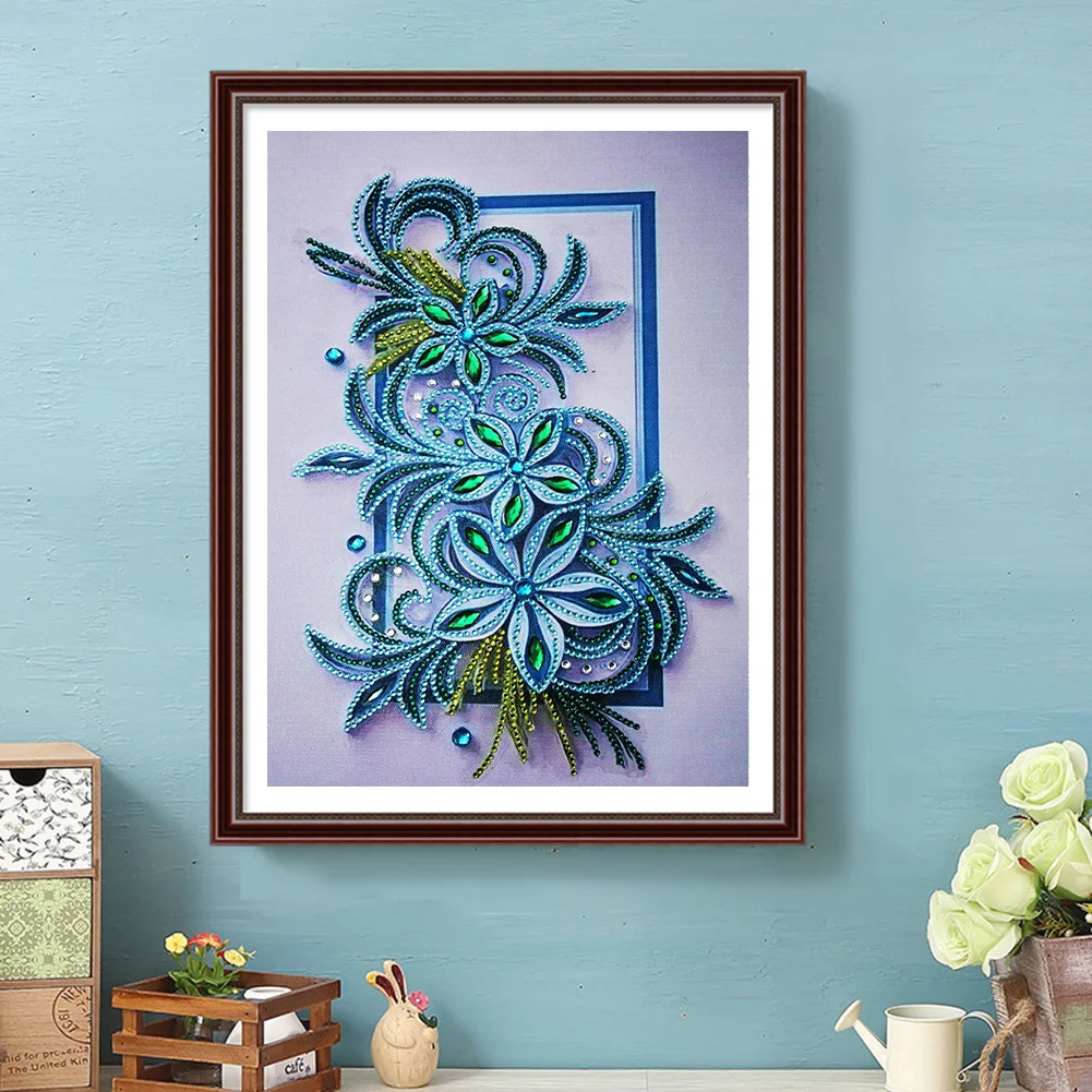 Diamond Painting - Special Shaped Drill - Flower(30*40cm)