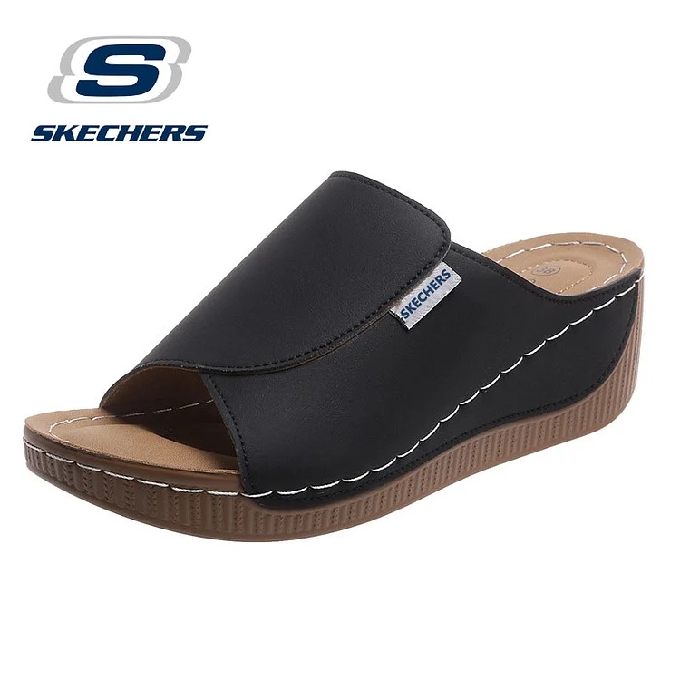 Skechers 2025 nyári új női Wedge Heel halszandál