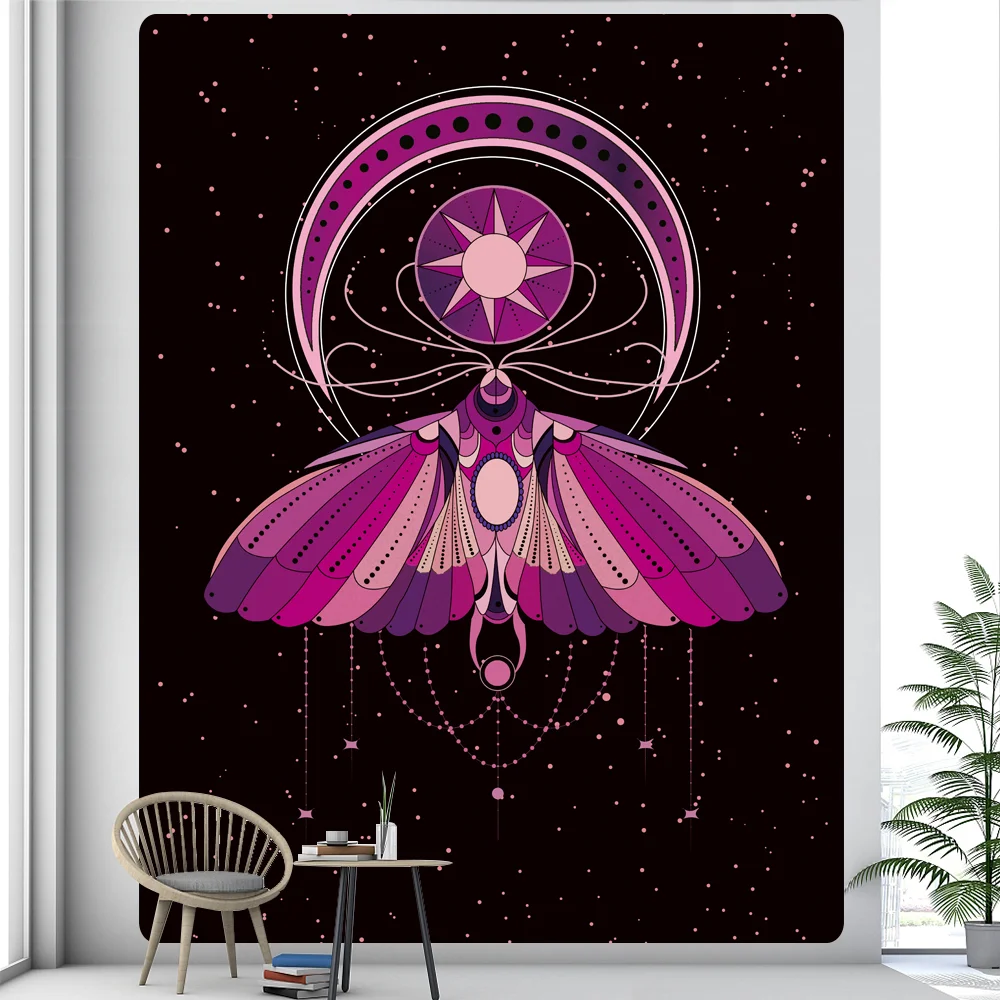 Nigikala woman psychedelic scene mandala home decor art tapestry hippie boho tarot pretty room wall decor