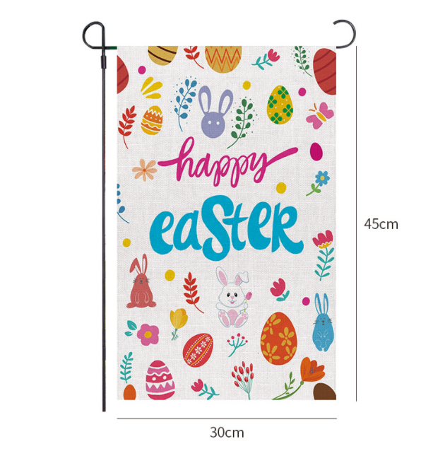 Happy Easter Garden Flag Bunny