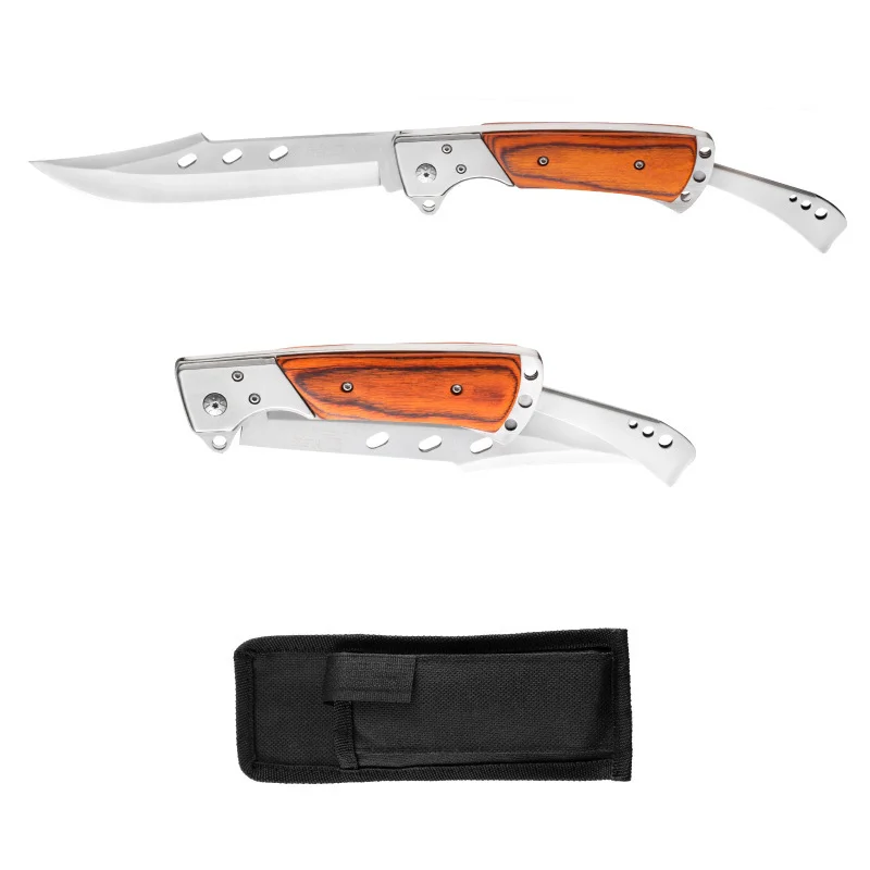 Swallowtail Folding Knife, Outdoor High-Hardness Multi-Functional Knife, Outdoor Survival Portable Self-Defense Knife, Sharp Fruit Knife