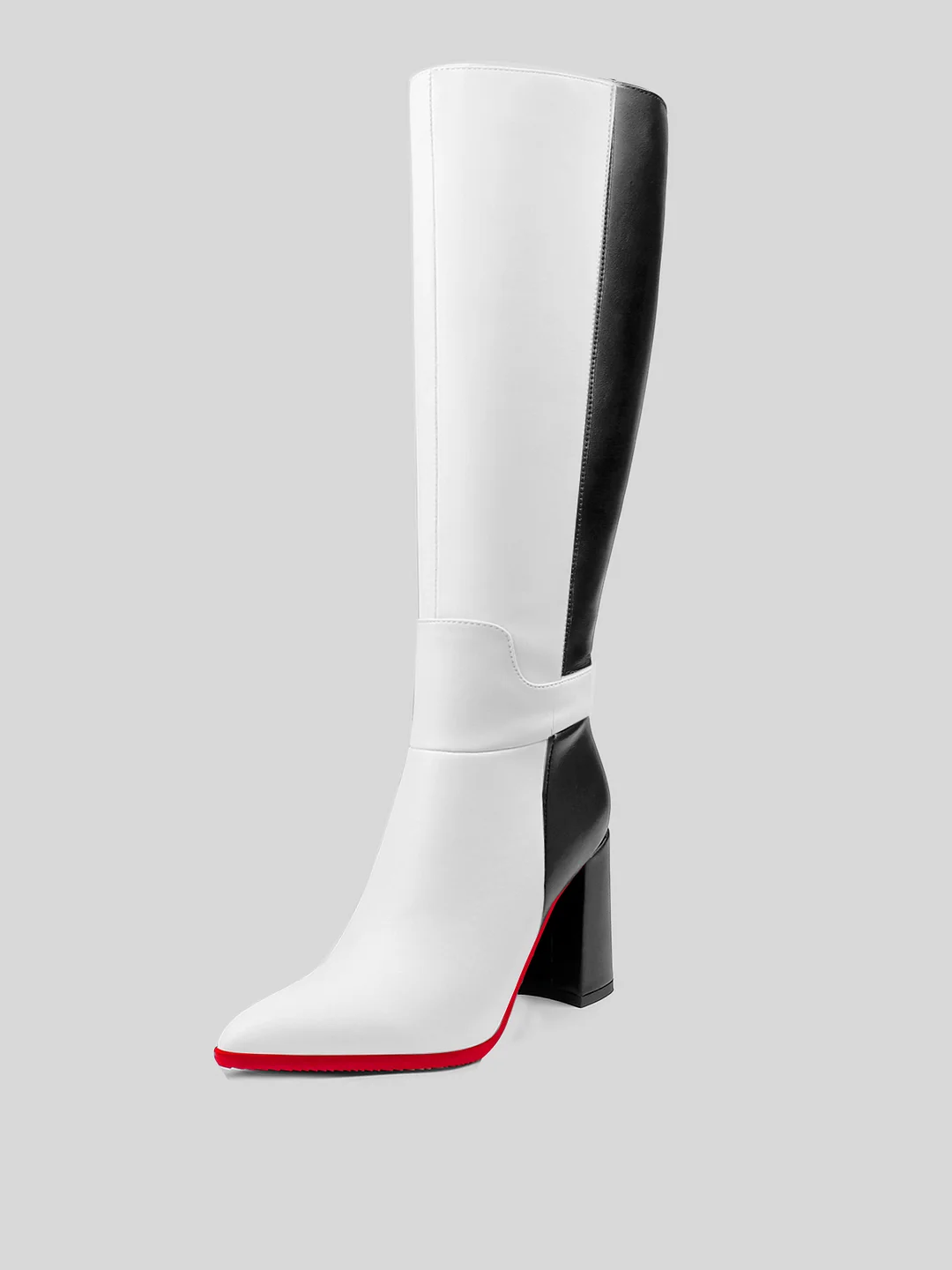 3.7 inch women's  Knee Red Bottom  High Heels  Boots