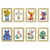 DIY Diamond Painting Clear Acrylic Frame Desktop Ornament with Display Stand, Craft Decor Kits