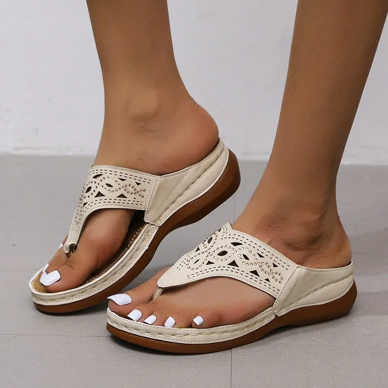 [Last day 50%OFF] - 2022 Soft Bottom Massage Orthopedic Flip-Flops