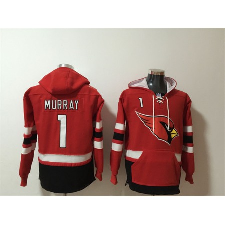 Men's Arizona Cardinals #1 Kyler Murray Red Ageless Must-Have Lace-Up Pullover Hoodie S4SM