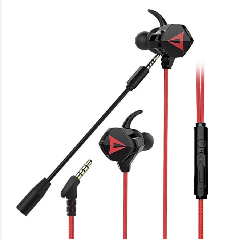 

LJ dedicated InEar headset with detachable dual microphones wired g, 3.5mm red, 501 Original