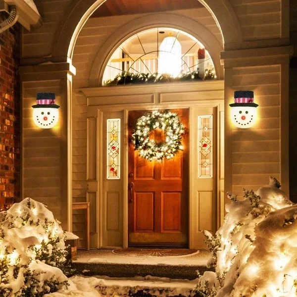 Christmas Snowman Porch Light Covers