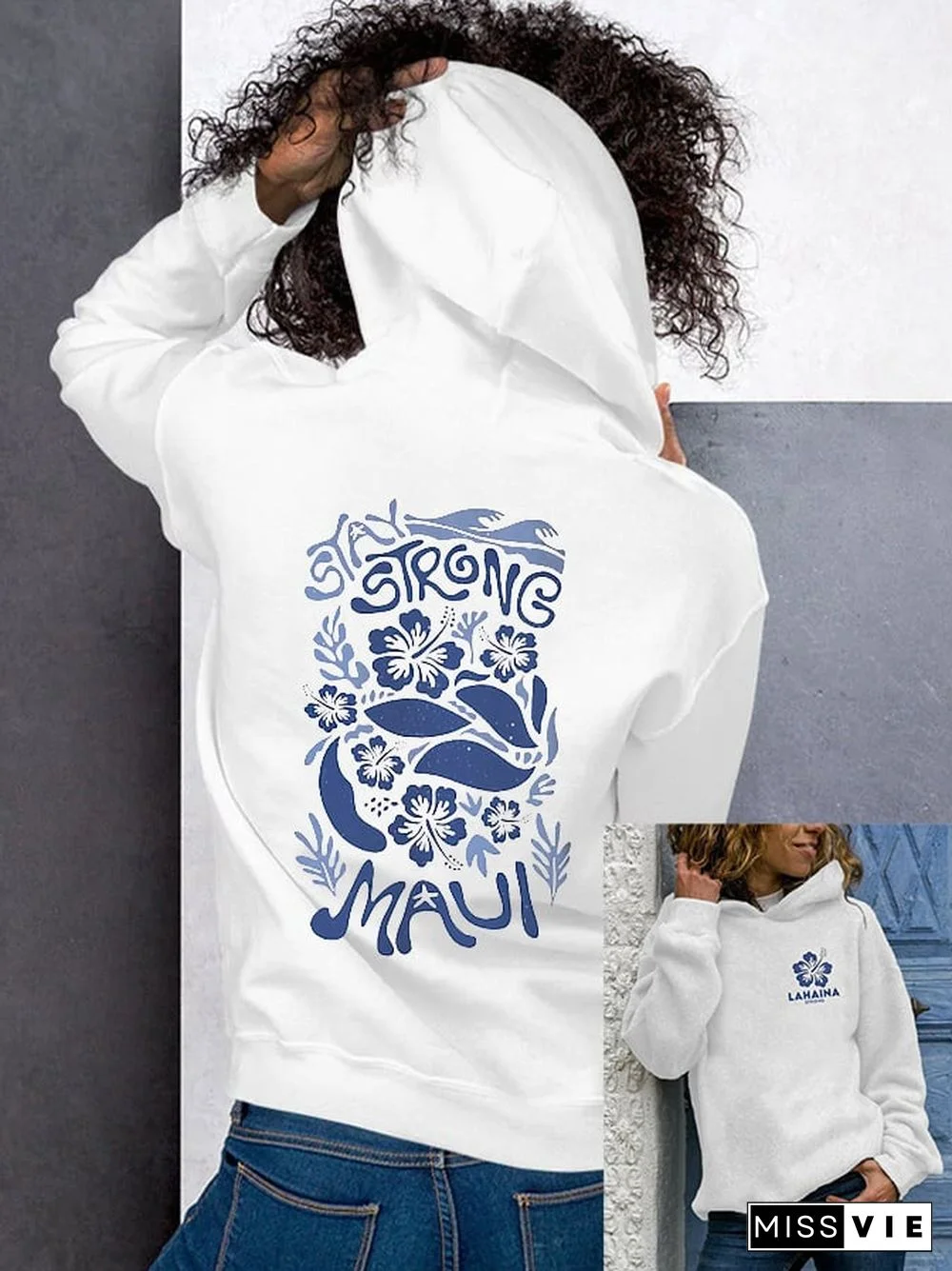 Women's Lahaina Strong Print Hoodie