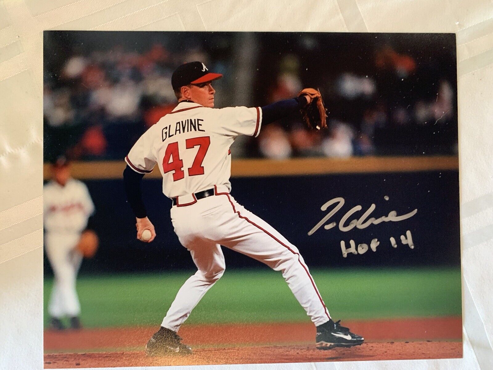 tom glavine signed 8x10 Photo Poster painting Auto