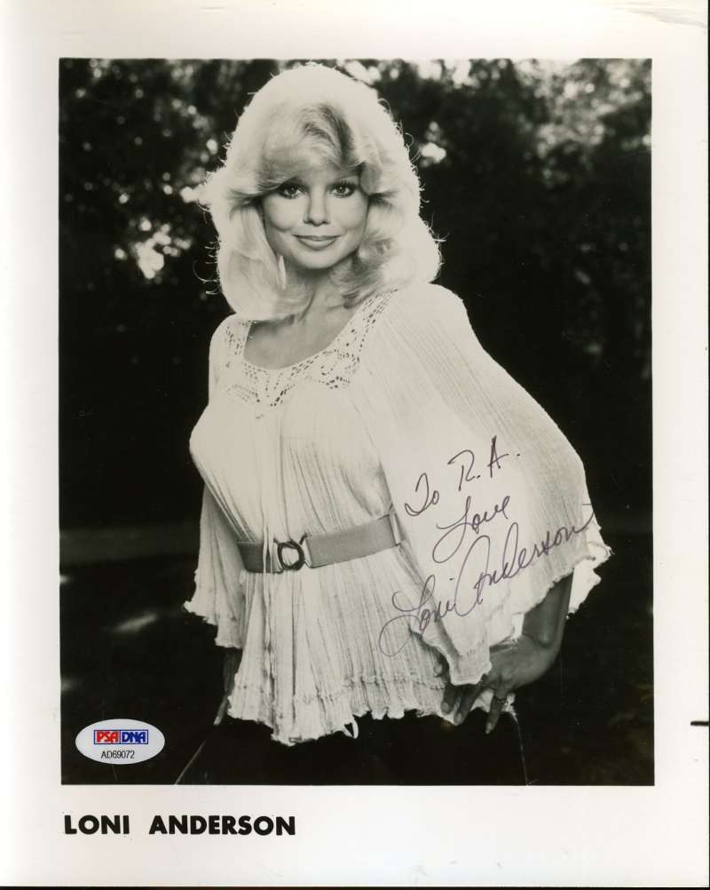 Loni Anderson Wkrp Hand Signed Psa Dna Coa 8x10 Photo Poster painting Autographed Authentic