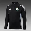 2025 Algeria National Team Half-Pull Training Suit Black Shirt Set
