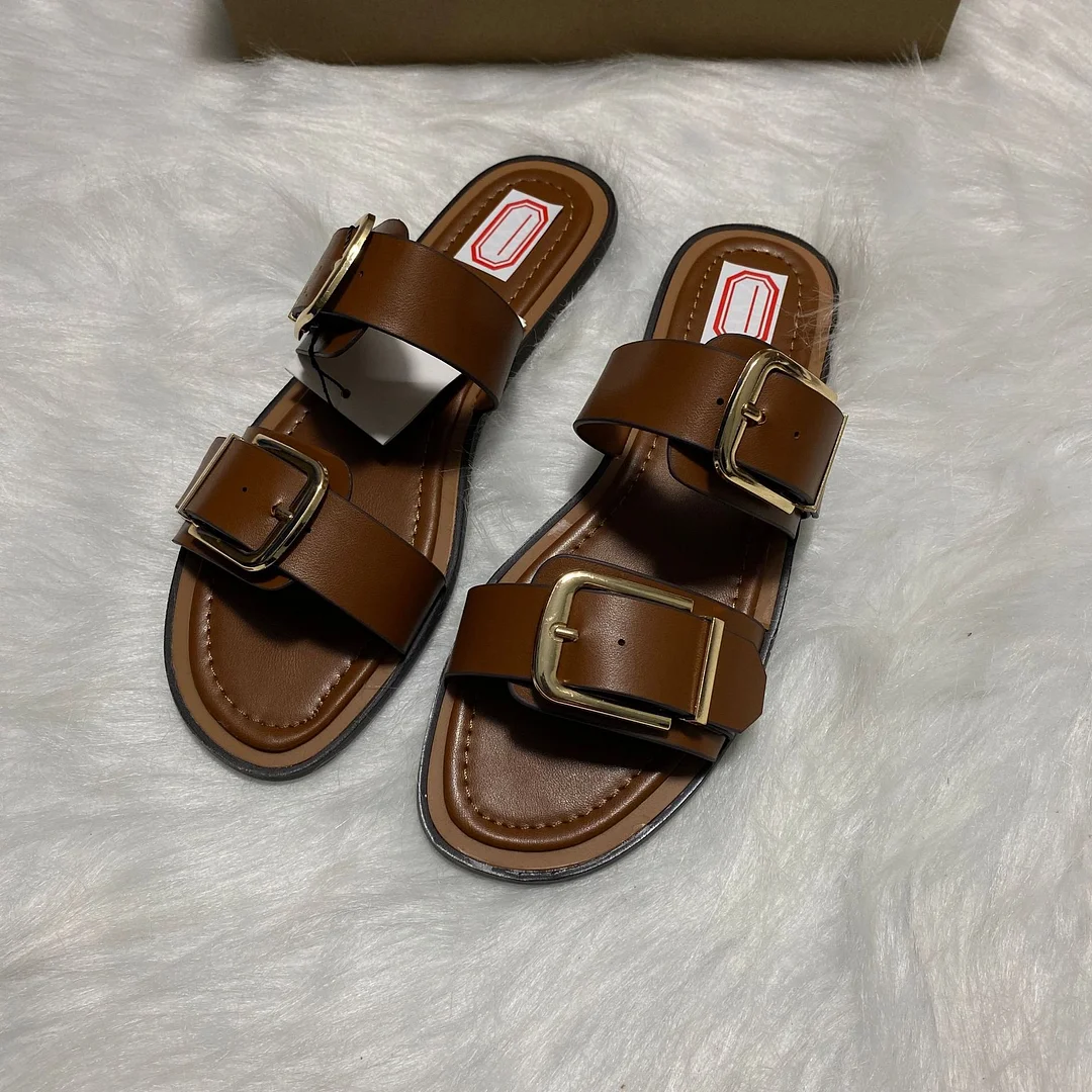 Breakj Breakj Home 2025 New Spanish Trend Women's Shoes Indoors And Outdoors Wearing Cold Slippers Word Beach Shoes Trend