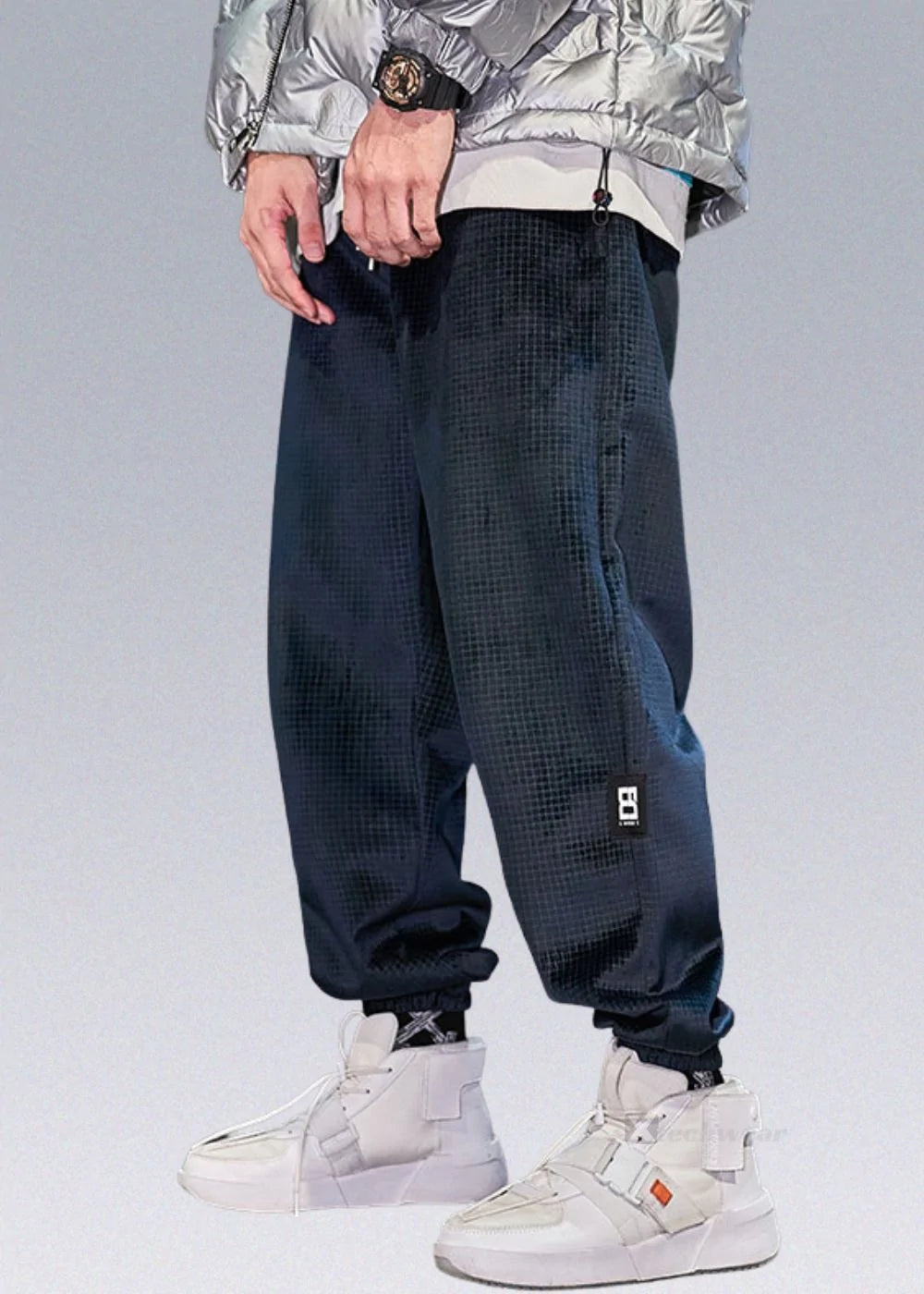 TW Velvet Grid Pants Techwear - X techwear-x