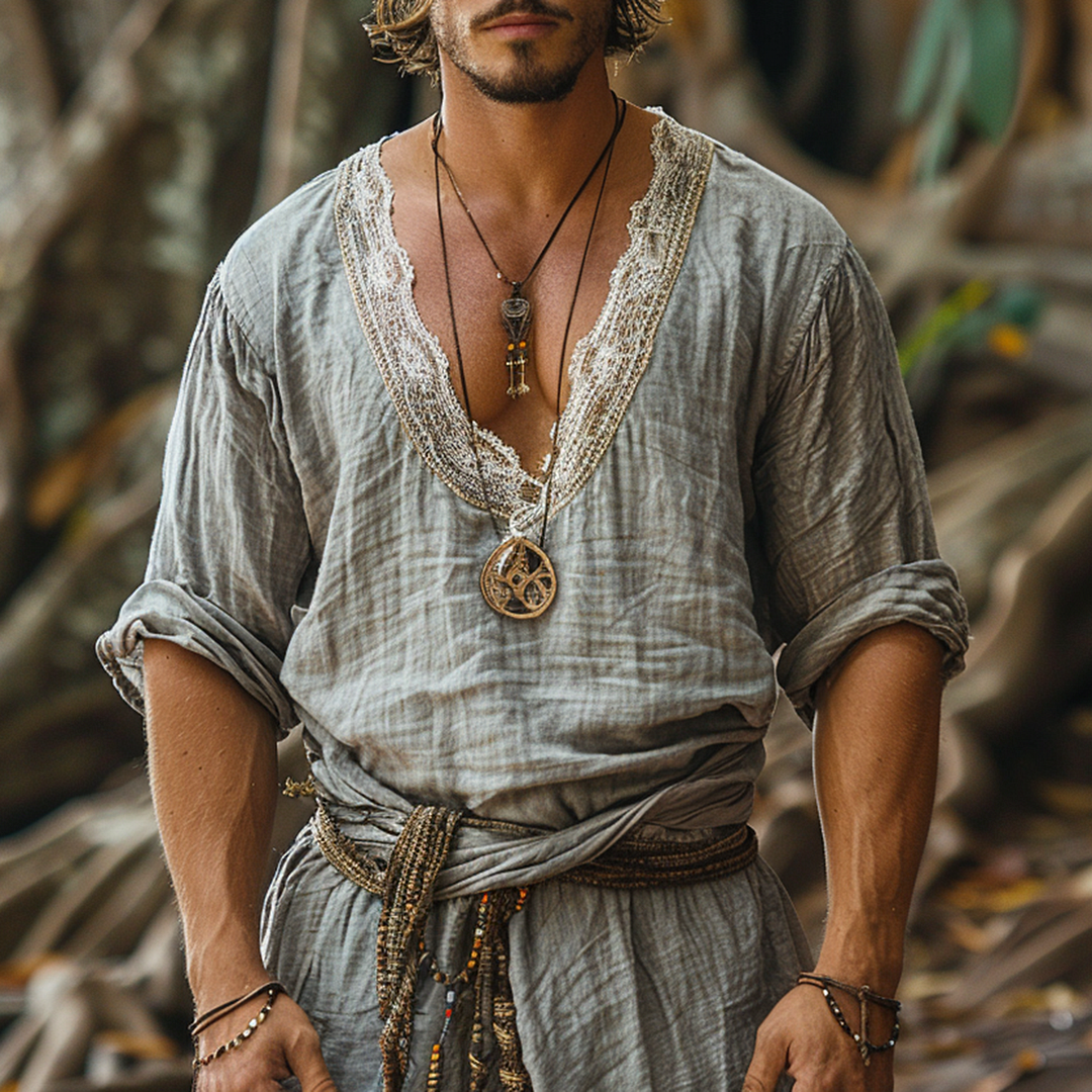 Cotton And Linen Shirt-inspireuse