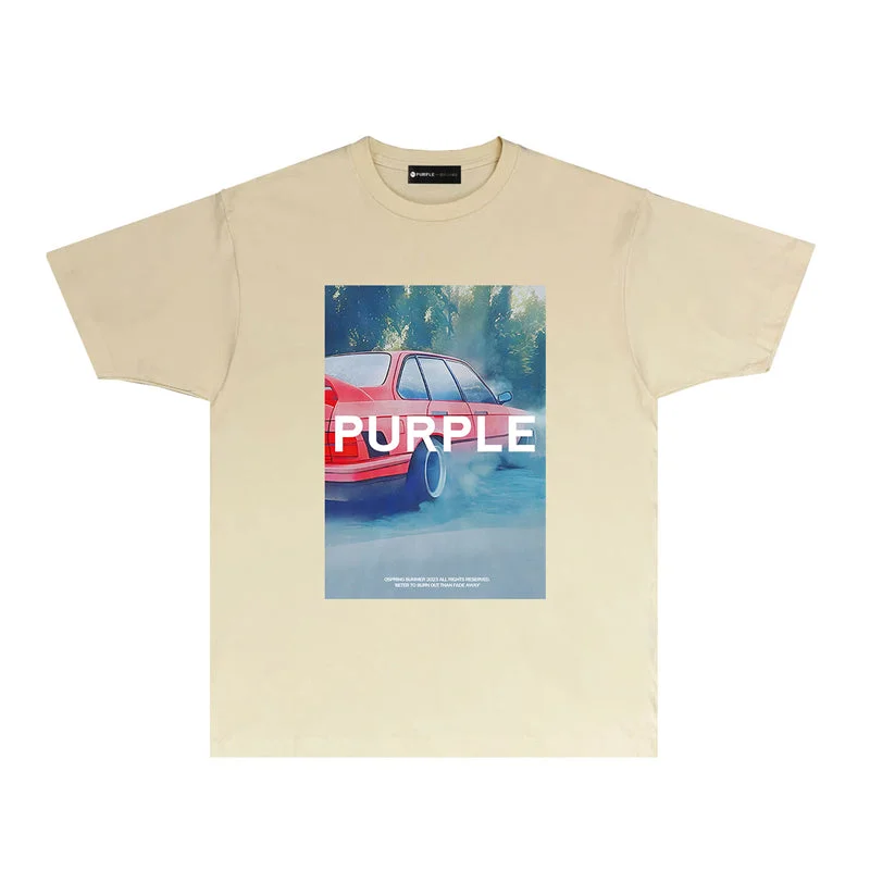 Purple 2023 new fashion T-shirt short sleeves