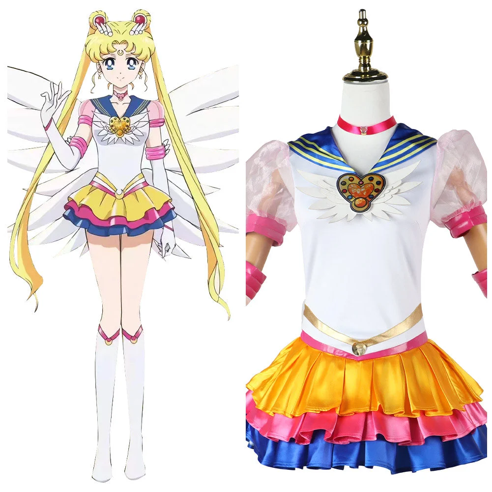 Anime Sailor Moon Tsukino Usagi Cosplay Costume Dress Outfits Halloween Carnival Party Disguise Suit