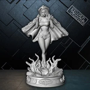 Pornhint Raven + NSFW 3D STL File Teen Titans Heroine Digital Model High Detail Perfect for 3D Printing STL Files Print Instant Download NSFW