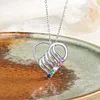 Personalized Heart Necklace With 5 Names For Lover