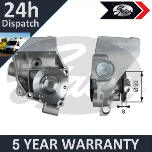 Gates Water Pump Fits Fiat Ducato 1994-2011 Peugeot Boxer 1997-2009 Parts