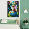 Diamond Painting-DIY Full Round Drill Wings Cat(40x60cm)