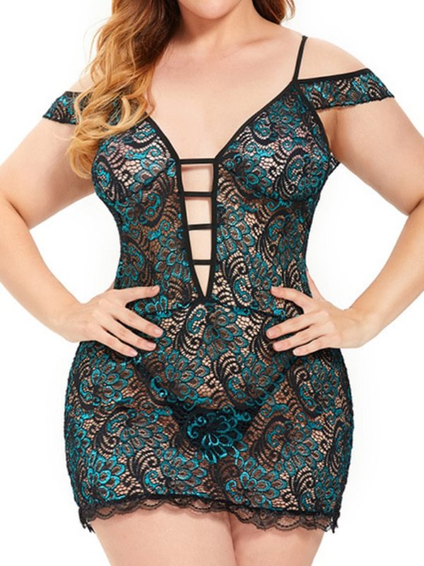 Underwear Lace Pajamas Peacock Tail Nightdress