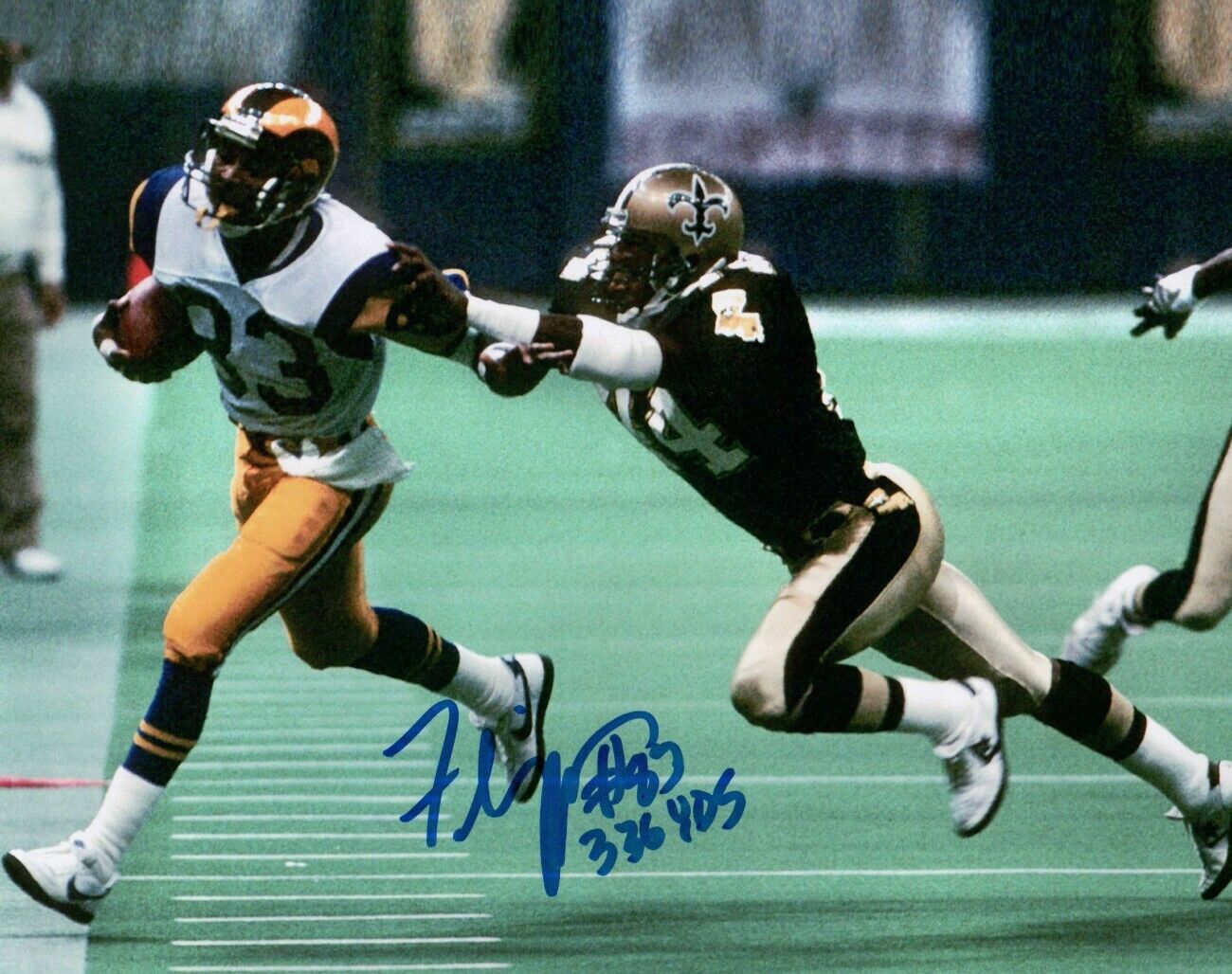 Willie Flipper Anderson Autographed 8X10 Photo Poster painting Rams 336 Yards