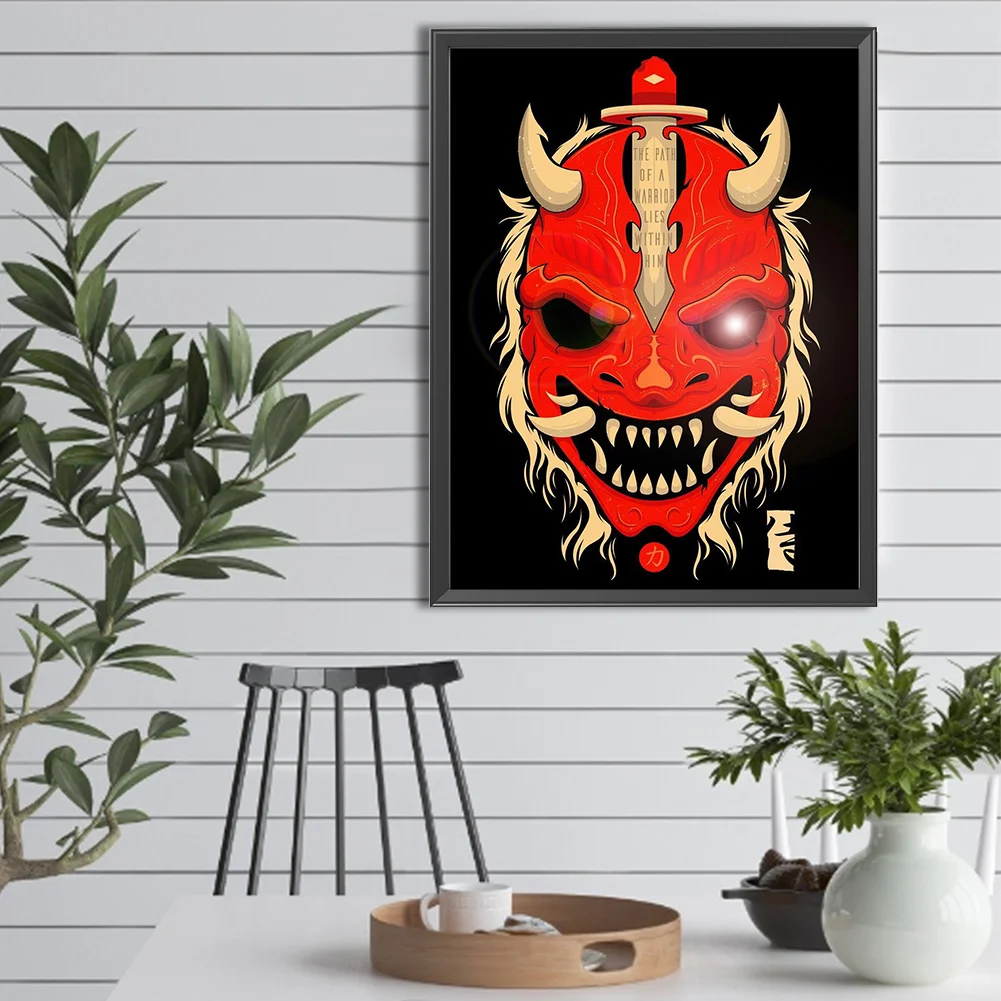 Full Round Diamond Painting 30*40cm - Ghost Face