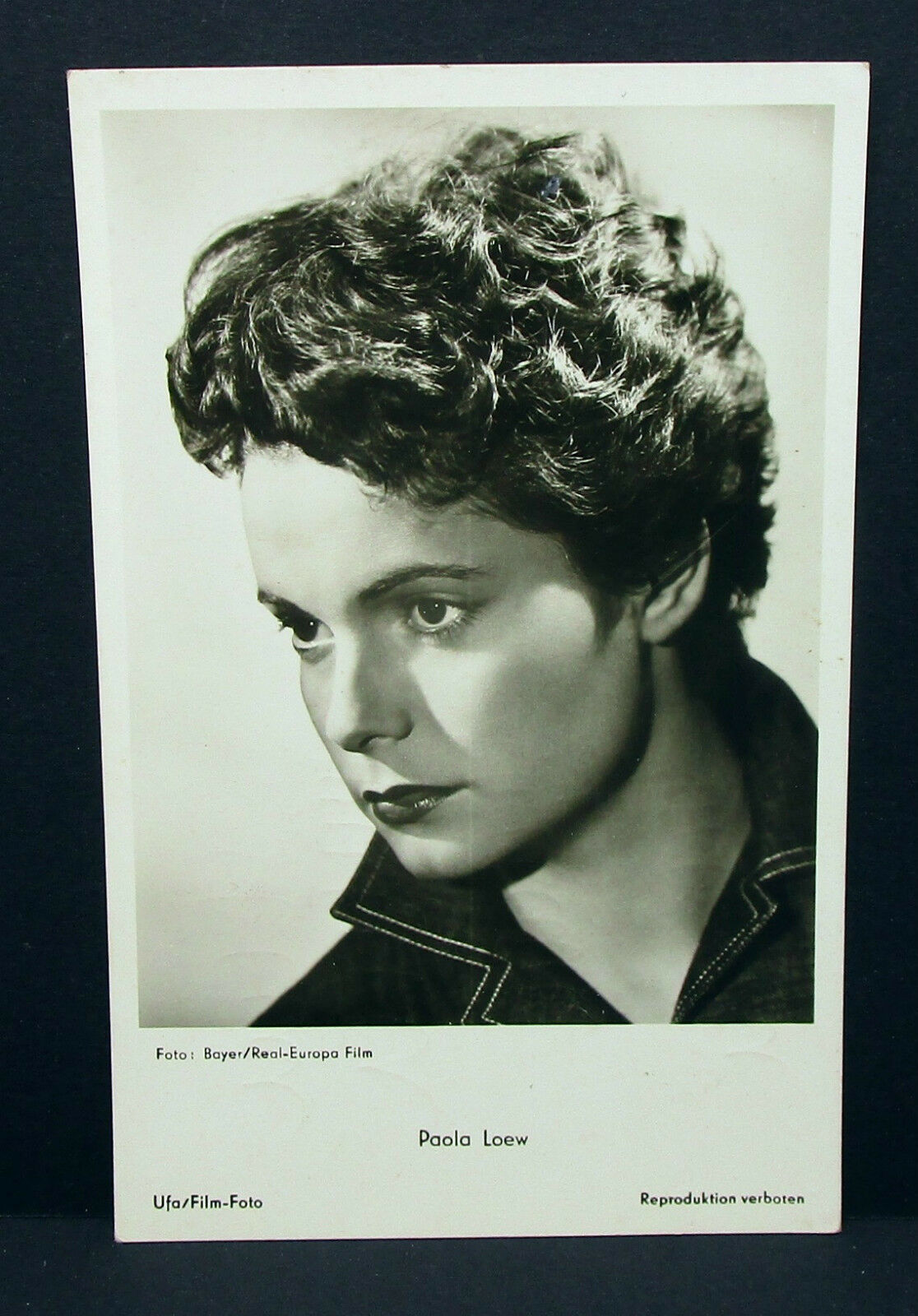 Paola Loew - Actor Movie Photo Poster painting - Photo Poster painting Autogramm-Karte Ak (Lot-H-413