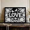 uk.everydayedeals DIY Pearl Painting With Frame - Handmade Self-Adhesive Pearls - Love(20*30cm)