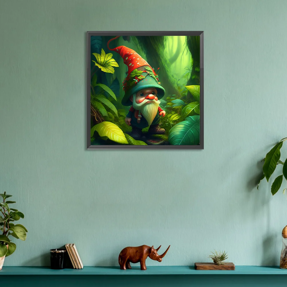 Full Round Diamond Painting 30*30cm - Goblin In The Forest