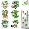 6PCS-Fleur animal-diamant peinture aimant r&eacute;frig&eacute;rateur