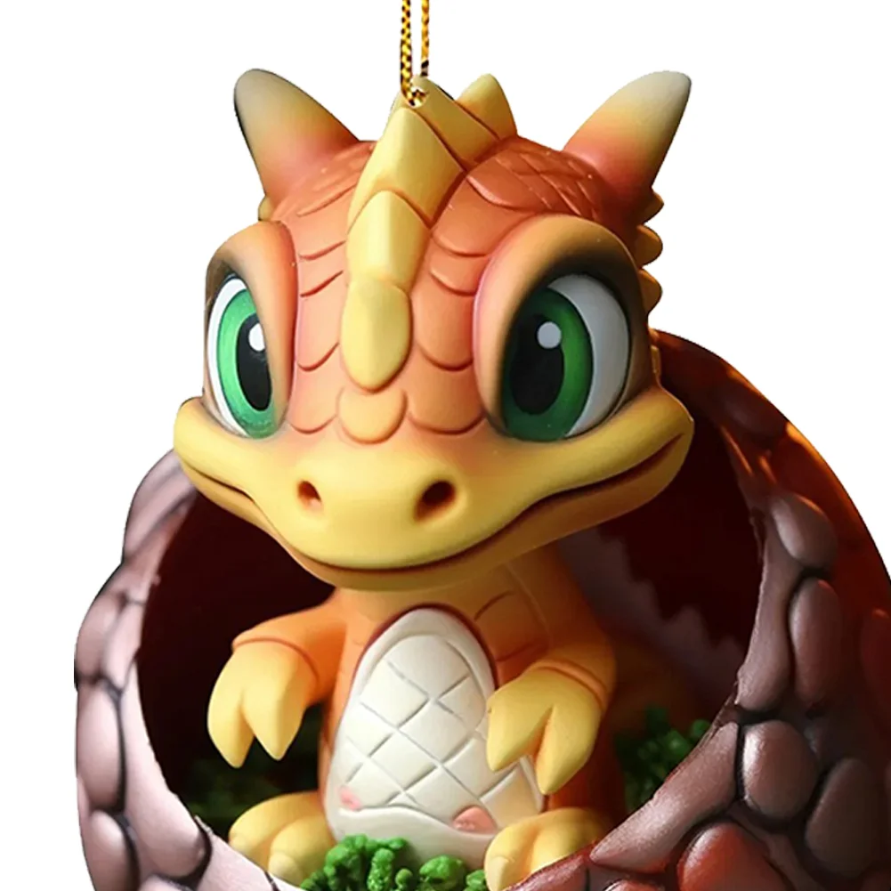 Christmas Dragon Egg Decoration Novelty Cute Acrylic Party Favors (C)
