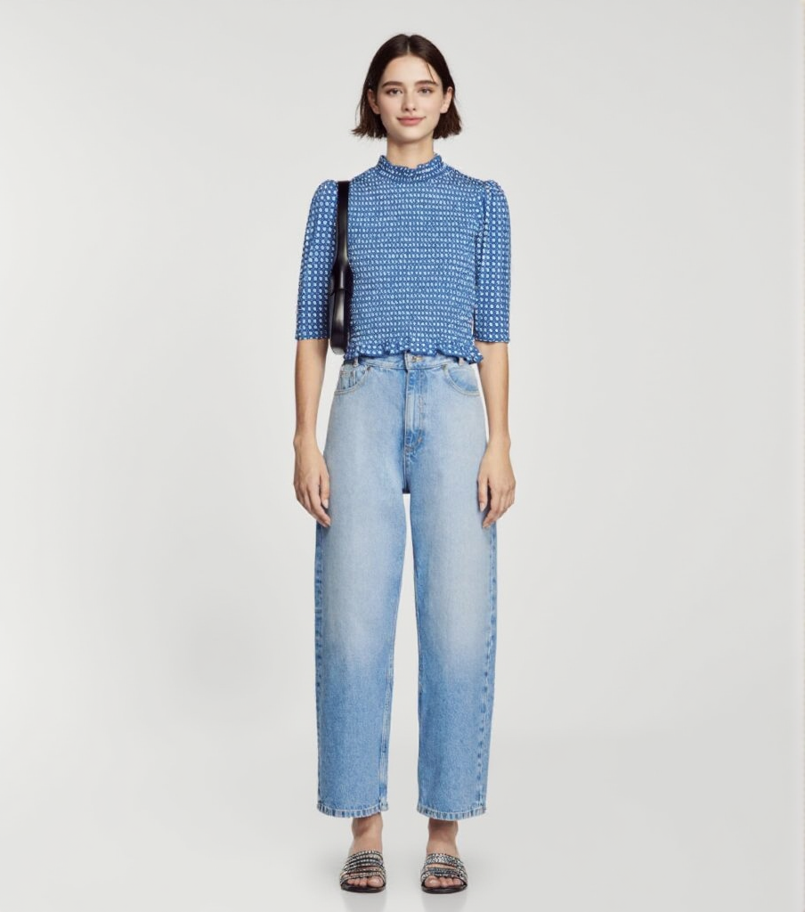 MOLITOR SMOCKED TOP