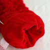 Red Cream Christmas Decor Gift Knitting Long Sock