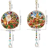 2pcs/set DIY Diamond Painting Double-Sided Suncatcher Hanging Ornament, Crystal Pendant Home Decor Set