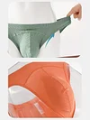 Men's Low Rise Sexy Threaded U-Shaped Breathable Briefs