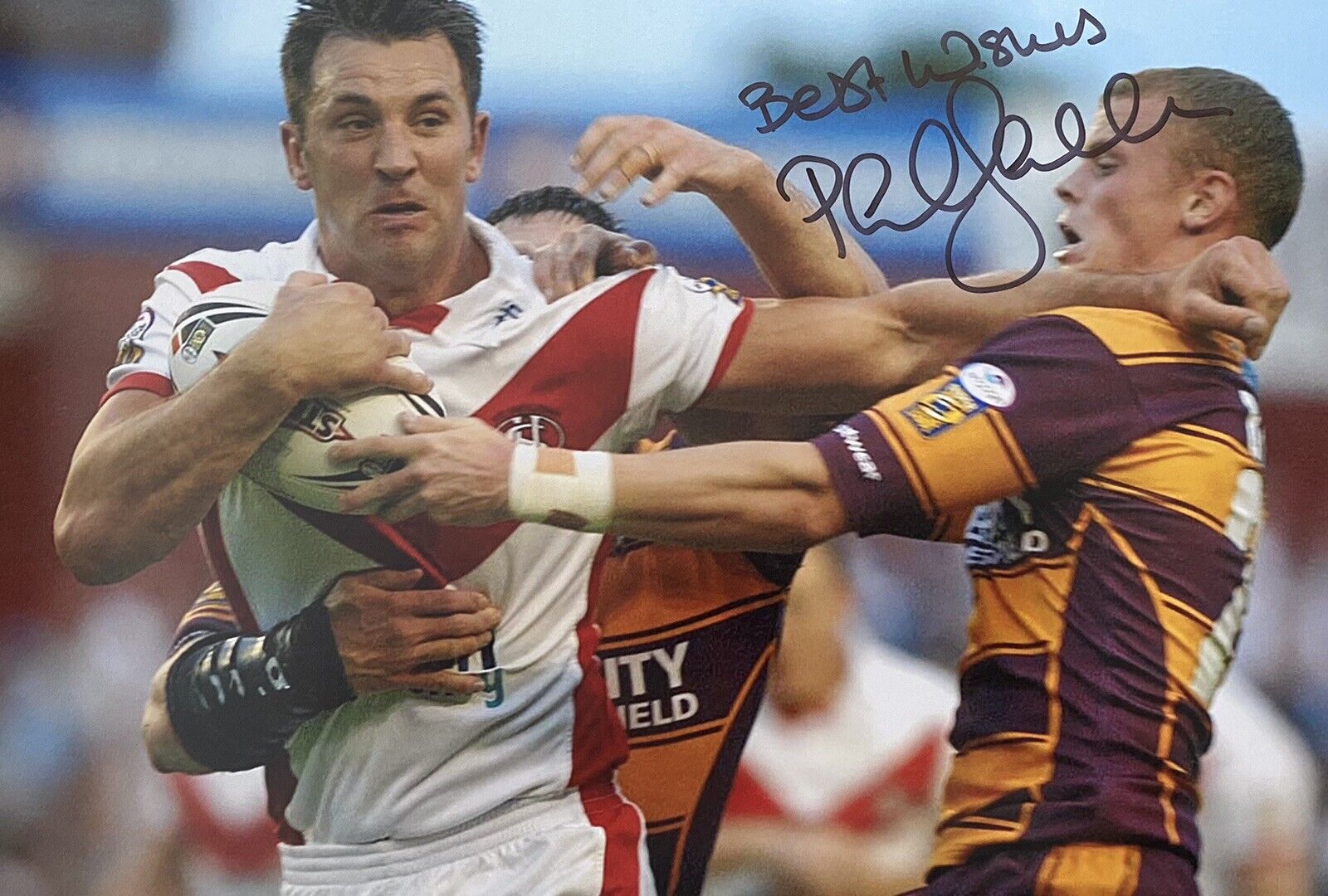 Paul Sculthorpe Genuine Hand Signed St Helens 12x8 Photo Poster painting 4