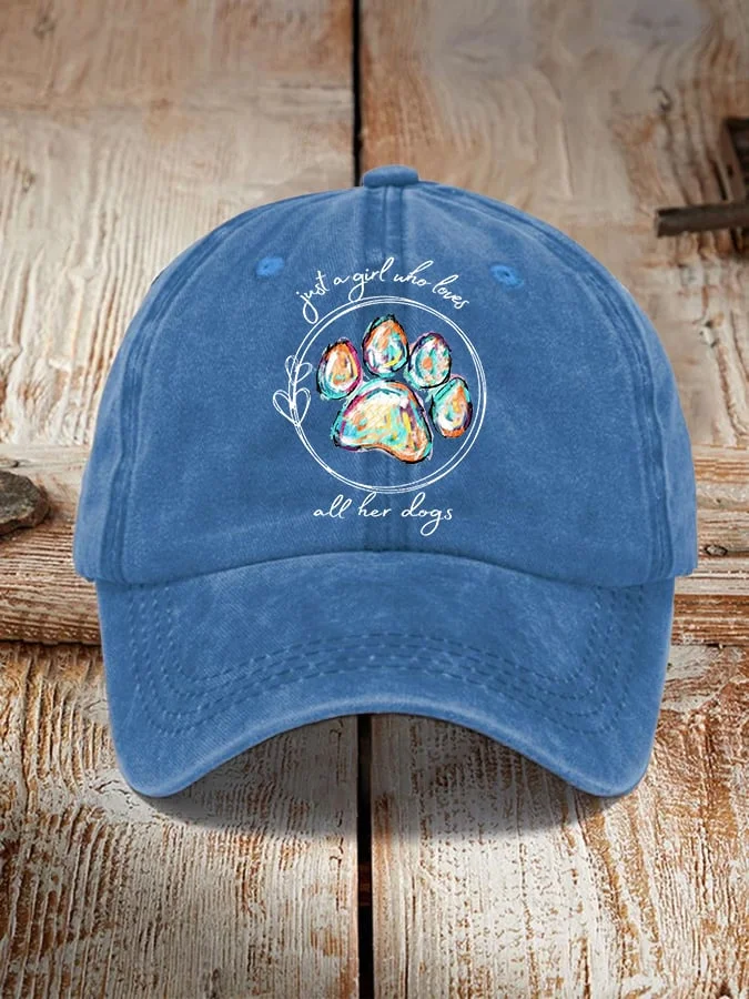 Just A Girl Who Loves All Her Dogs Hat socialshop