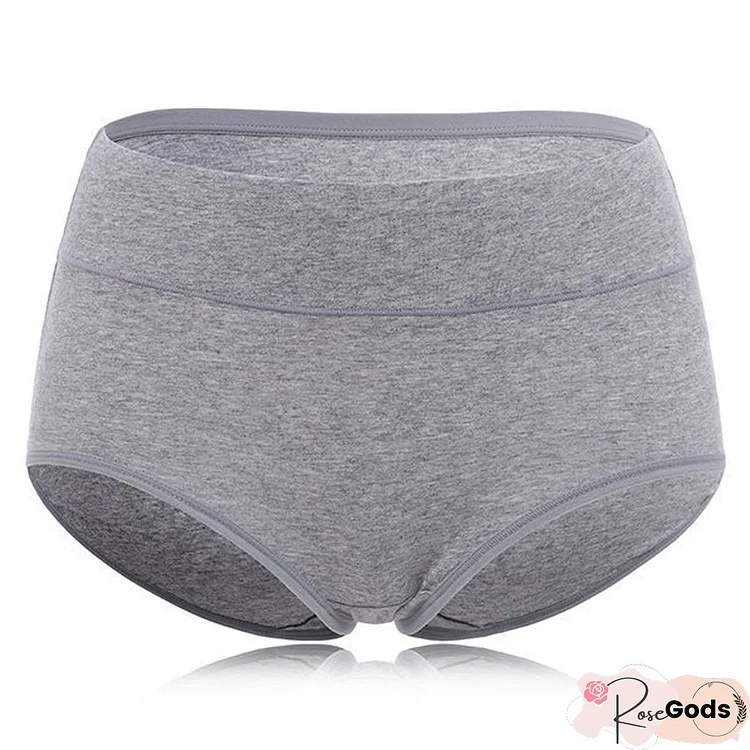 Women Cotton Seamless Solid Panty Breathable Briefs