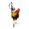 2PCS Chicken Sculpture Ornamental Rooster Decor Garden Statue Acrylic for Easter