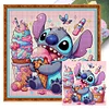 Stitch Eating Ice Cream-11CT Stamped Cross Stitch 40*40cm/15.75*15.75in