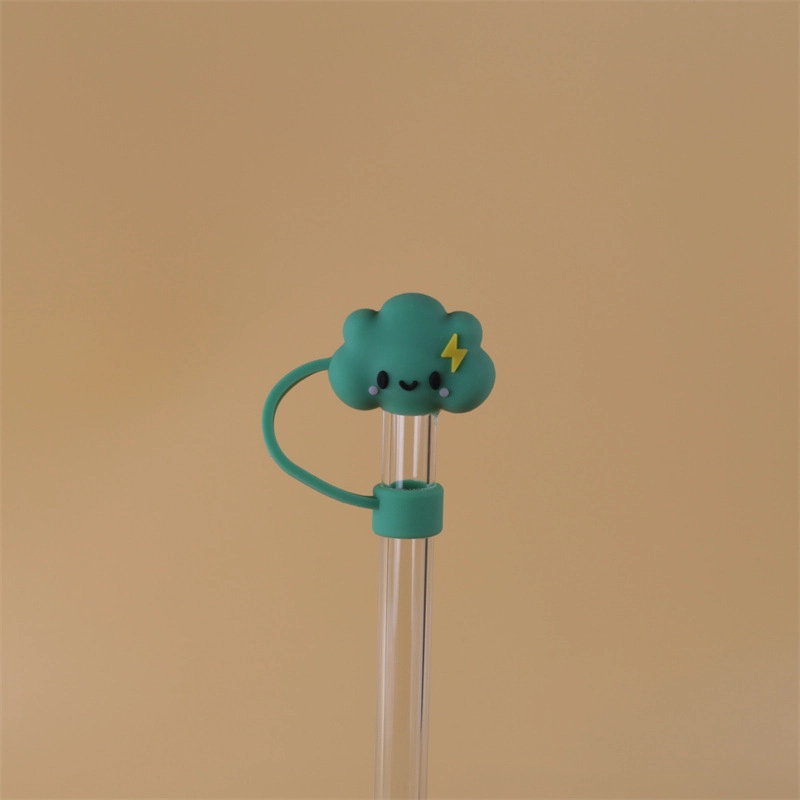 10mm Glass Straw Cap Dust Cover Stainless Steel Straw Dust Cover Dust Plug 10mm Large Diameter Milk Tea