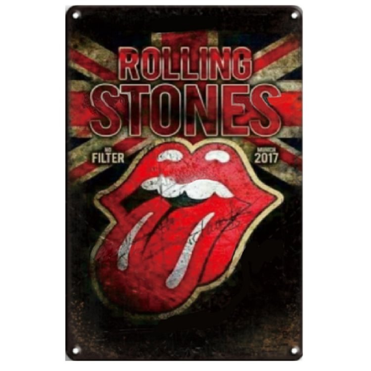【20*30cm/30*40cm】Rolling Stones - Vintage Tin Signs/Wooden Signs