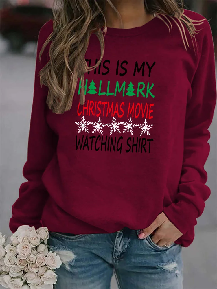 This Is My Hallmark Christmas Movie Watching Shirt Sweatshirt